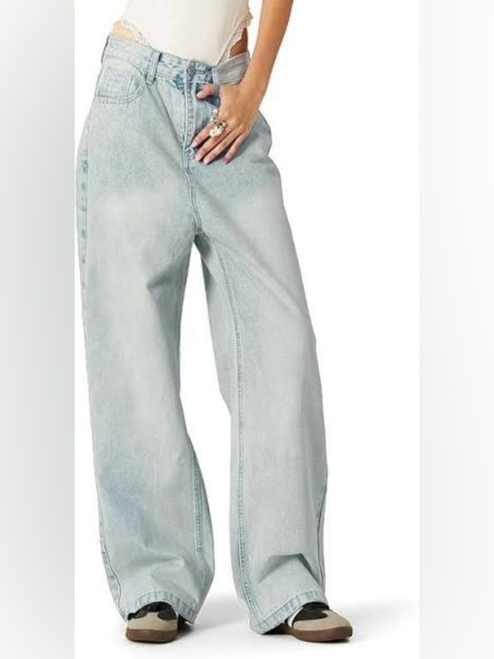 AELFRIC EDEN Baggy Jeans in Blue 28 NWOT